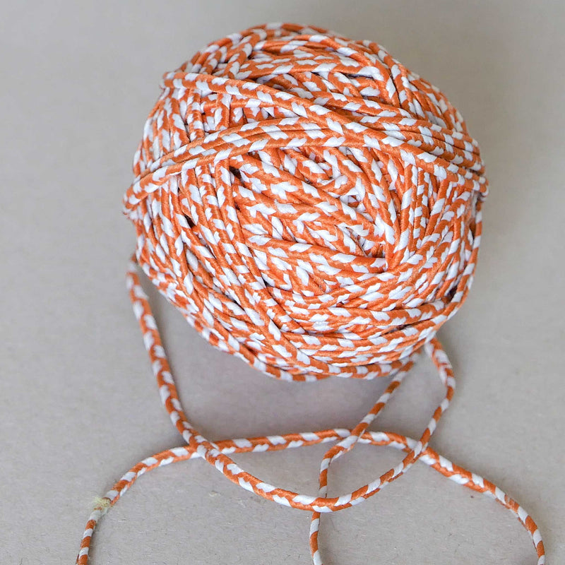 Gloth String Orange & White Cotton Wrapping String | Cloth House • Cloth House