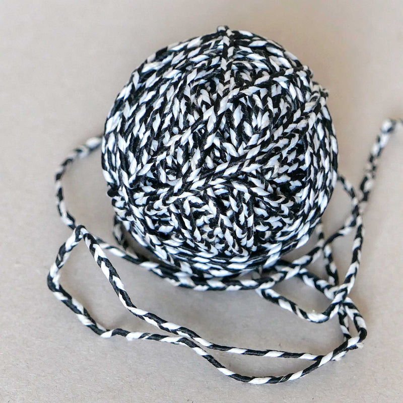 Gloth String Black & White Cotton Wrapping String | Cloth House • Cloth House