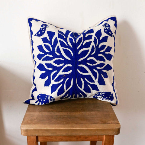 Banyan Cushion Cover - Blue