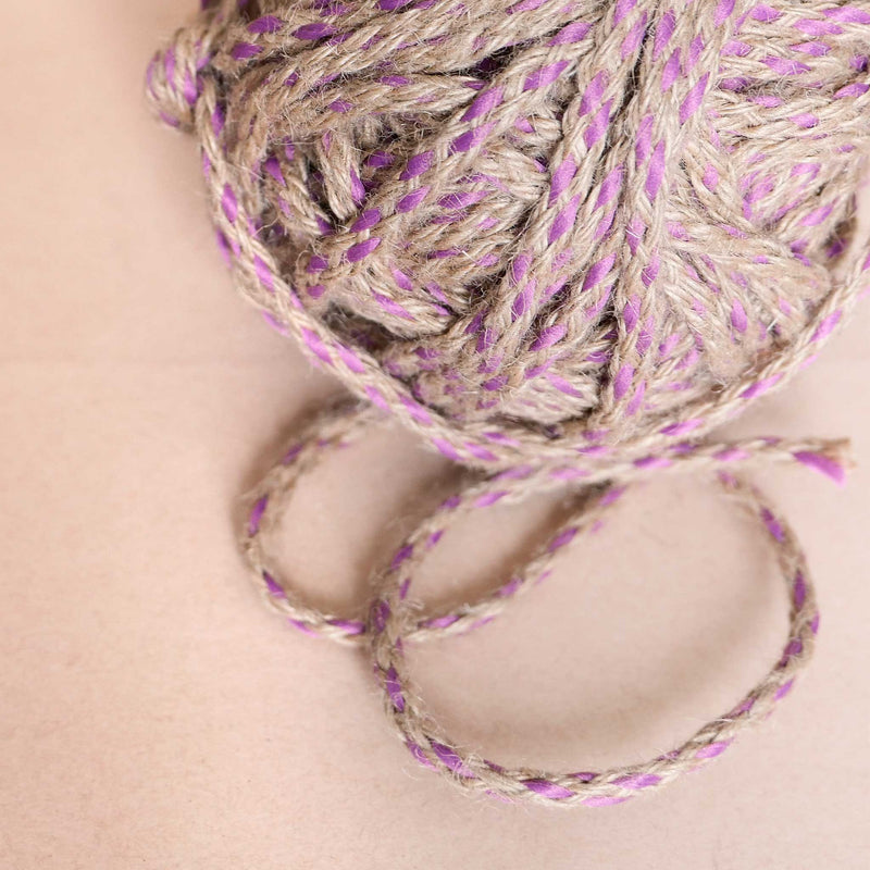 Natural & Violet Hessian String | Cloth House • Cloth House