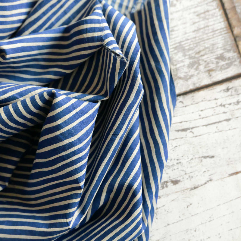 striped cotton dress fabric Pink / White - 100% Cotton Poplin Dress Fabric Material - 8mm Stripe - Metre/Half
