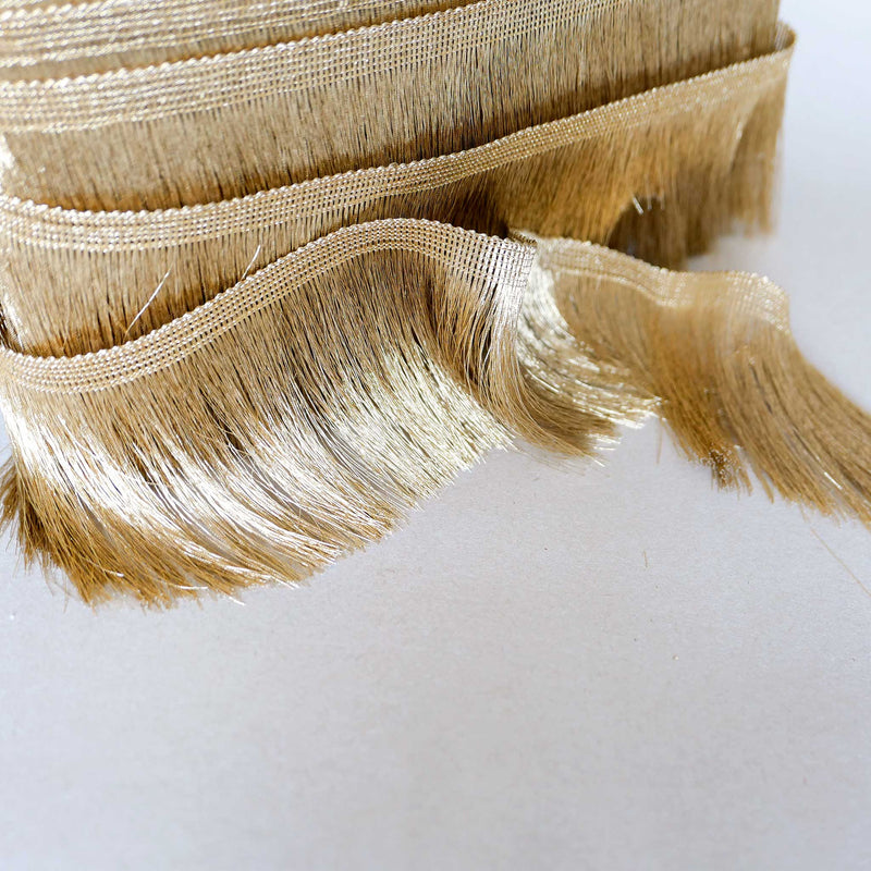 Gold Metallic Fringe Trim | Cloth House London Cloth House Gold Metallic Fringe Trim | Cloth House London Cloth House