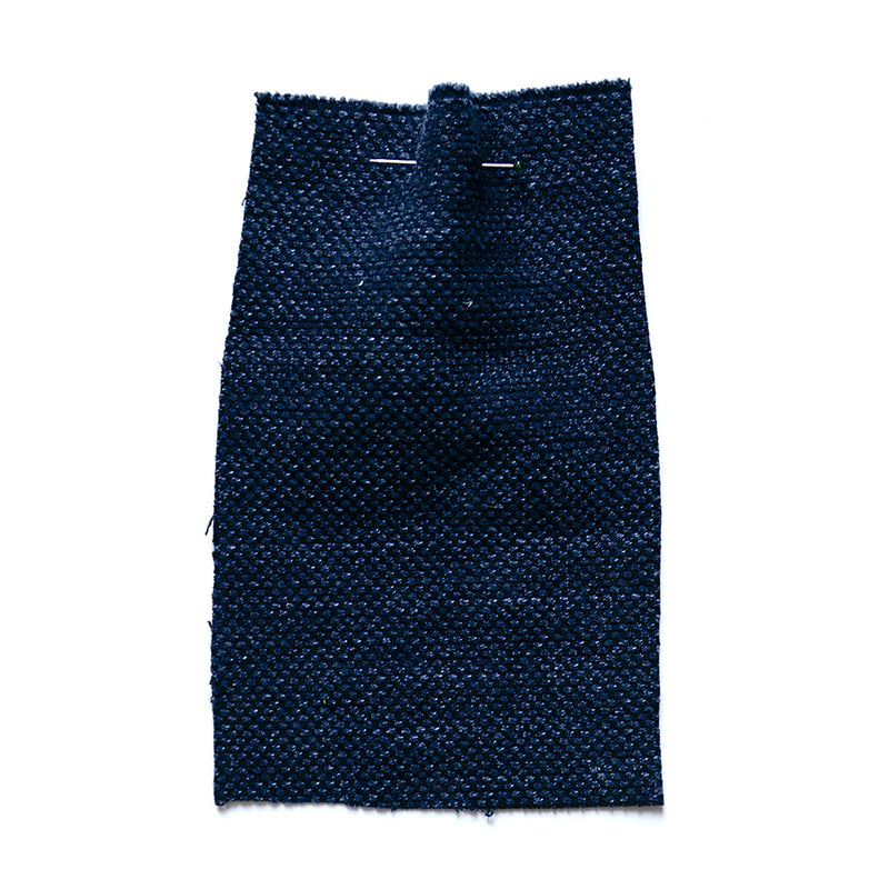 Indigo Cotton Sashiko Fabric by the yard - 714329347417