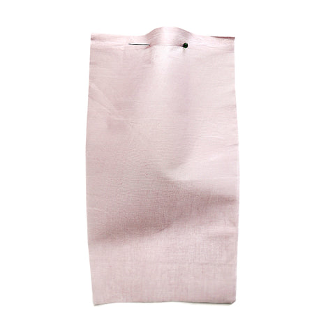 Mauve cotton fabric with a sheer, paper-like texture.