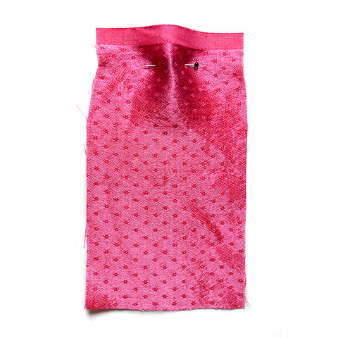 Louis Vuitton skirt in cream silk linen with pink flower print