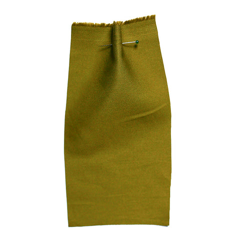 Plain green fabric with a twill weave.