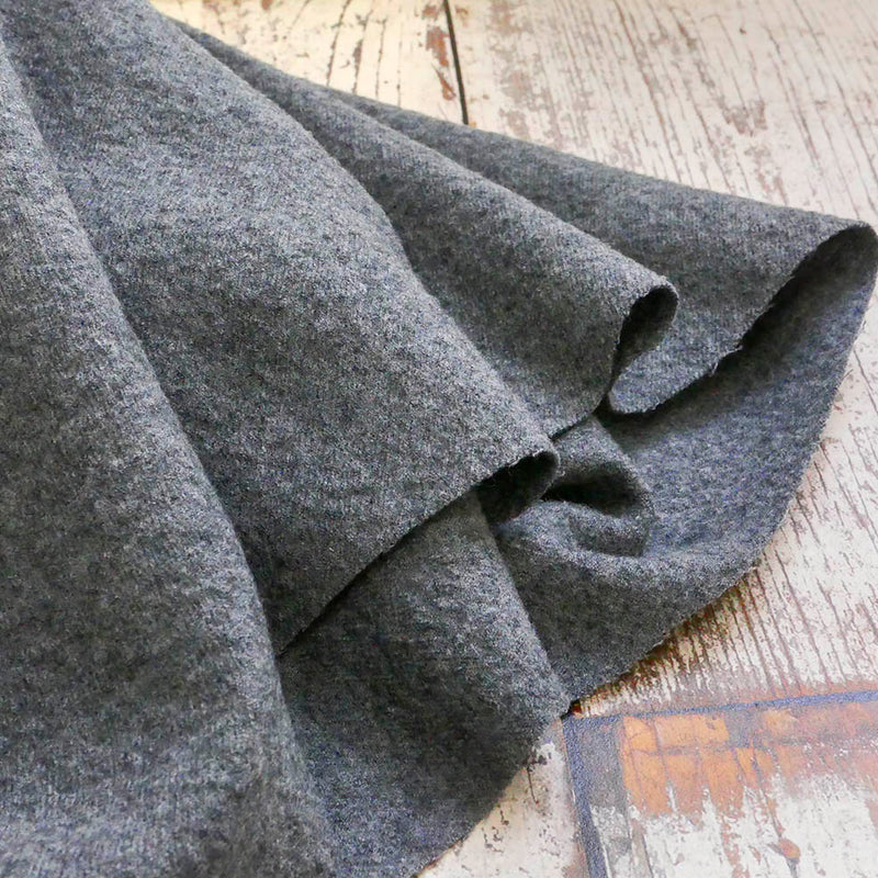 Grey Boiled Wool Fabric  Cloth House • Cloth House