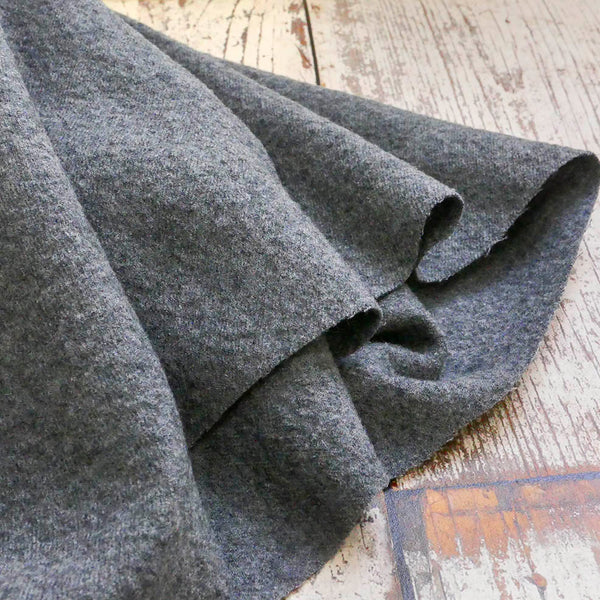 Japanese Boiled Wool Grey