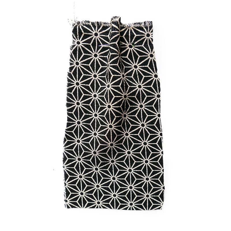 Black & White Geometric Polyester Fabric | Cloth House • Cloth House