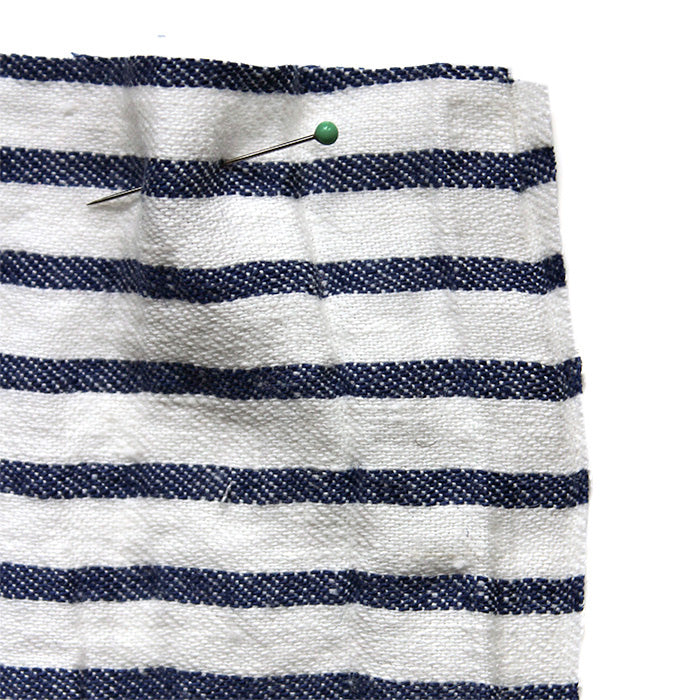 Blue & White Striped Linen Fabric | Cloth House • Cloth House