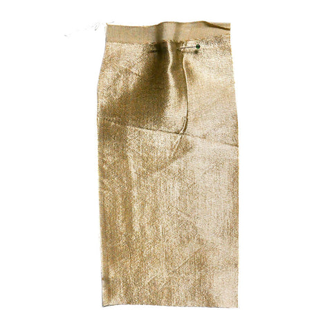 Beige sateen fabric with a soft sheen.
