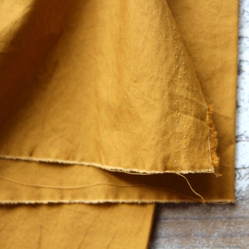 Mustard Yellow Cotton Poplin Fabric | Cloth House • Cloth House